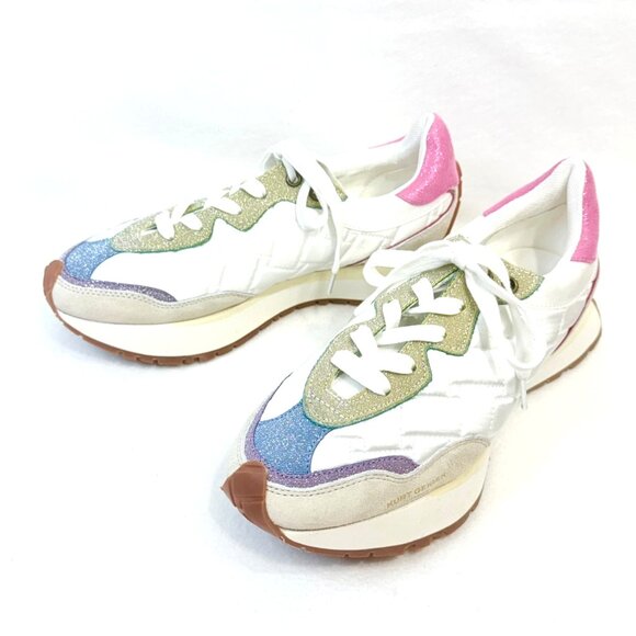 Kurt Geiger London Quilted Leather/Nylon Sneaker - New Condition - Size 39 - Picture 2 of 15